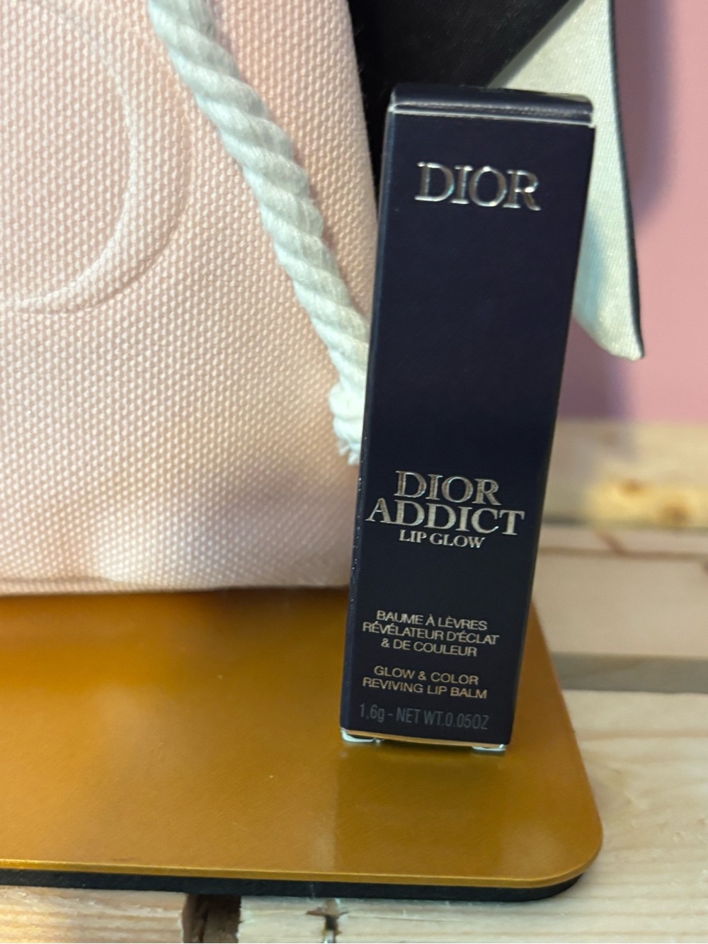 Dior Pink Canvas mini Bucket Bag lip glow bundle - Picture 3 of 7